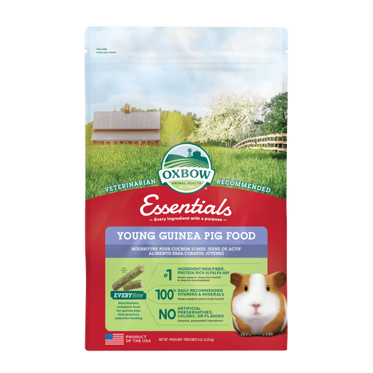 OXBOW Essential Young Guinea Pig Food Net Wt. 5 lbs. (2.25 kg)