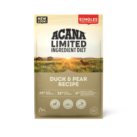 Acana Limited Ingredient Diet - Duck & Pear Recipe Net Wt. 22.5 LBS (10.2 kg)