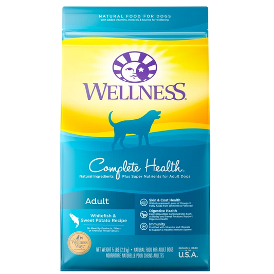 Wellness Complete Health Adult Dog Food - Whitefish & Sweet Potato Recipe