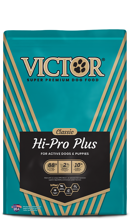 Victor Hi-Pro Plus For Active Dogs & Puppies Net Wt. 40 LBS (18.14 kg)