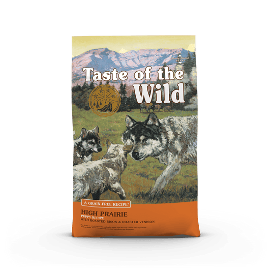 Taste Of The Wild -A Grain-Free Recipe - High Prairie - Puppy Recipe with Roasted Bison & Roasted Venison - Net Wt. 28 lbs (12.70kg)