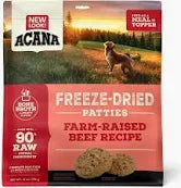 Acana Freeze-Dried Patties for Dogs - Beef Recipe Net Wt. 14 Oz (397 g)